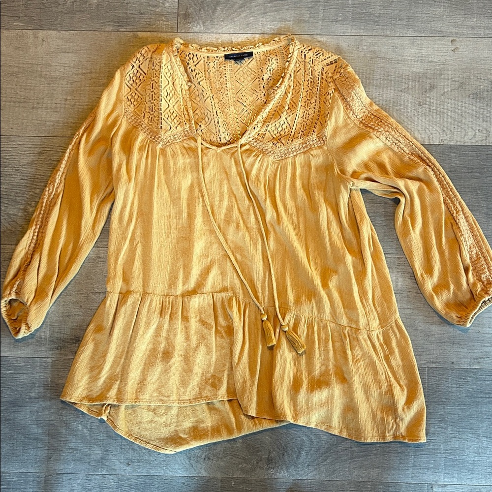 American Eagle Outfitters Peasant Top